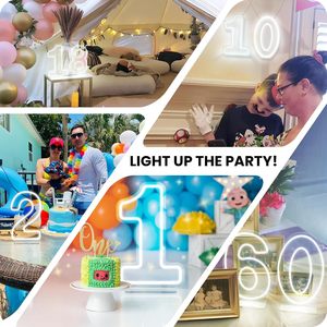 Number Letreros Neon LED indoor hanging ambient light shop <b>sign</b> wall decoration light entrance indicator light luminous <b>sign</b> - Product Image 5