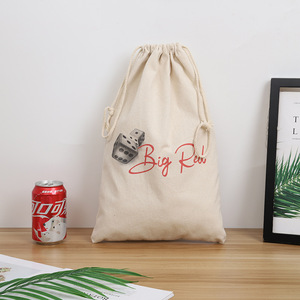 Bolsa de Lona de Algodón con Cordón, Diseño Personalizado, Impresión Ecológica, para Promoción - Product Image 3