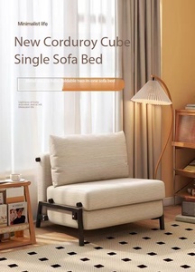 Divano Letto Convertibile 2 in 1 con Struttura in Metallo e Cuscino Morbido per Piccoli Spazi, Appartamenti, Uffici e Camere per Ospiti - Product Image 3