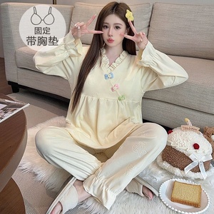 Pigiama da donna con Design romantico stile <span class=keywords><strong>palazzo</strong></span> termico De Rong tessuto Nightshrits taglie forti eleganti abbigliamento da notte per la casa - Product Image 1