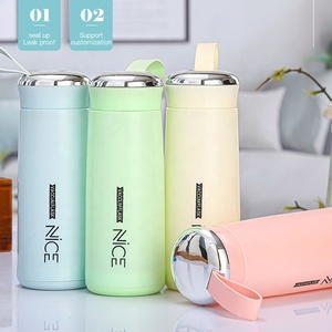 Bouteille <span class=keywords><strong>d</strong></span>'eau en verre à <span class=keywords><strong>double</strong></span> isolation créative de 400 ml, nouveau design, bouteille de protéines pour milk-shake nutritif - Product Image 6