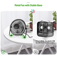 Mini ventilateur portable de 4/6/8 pouces, ventilateur de bureau USB rechargeable, petit ventilateur de bureau portable à main, ventilateur USB