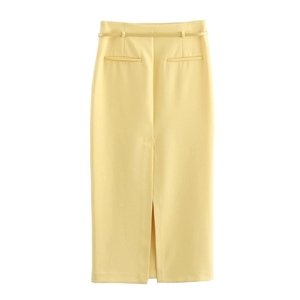 Nuevo Estilo Europeo y Estadounidense con Cinturón, Traje de Falda Mini sin Mangas para Mujer, a la Moda - Product Image 5