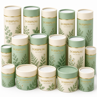 Emballage personnalisé pour flacon d'huile essentielle, flacon de parfum, flacon de sérum avec compte-gouttes, boîtes en carton rigide haute densité, tubes ronds en papier