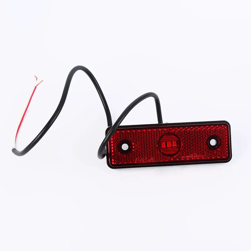 Atacado Cor Vermelha 12V/24V LED Side Marker Lights Para Caminhões