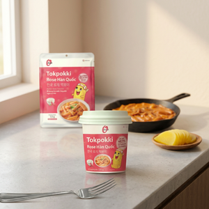 Tokpokki coréen instantané à la rose 125g |   Gâteau de riz coréen instantané crémeux O'food |   Vente en gros et OEM |   Durée de conservation de 12 mois - Product Image 3