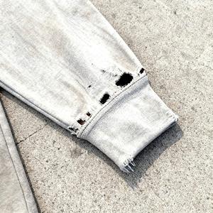 オウナ・クロージング・マニュファクチャー カスタム・ストリートウェア デジタルプリント ヴィンテージウォッシュドTシャツ メンズ オーバーサイズ ダメージ加工Tシャツ - Product Image 3