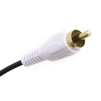 Wasserdichtes MP3-Adapterkabel in Individueller Länge, 2 RCA-Stecker auf DC 3,5mm Buchse Kopfhörer-Verlängerungskabel Audio-AUX-Kabel