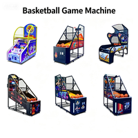 Machine de tir de basket-ball de rue commerciale, jeu d'arcade à monnayeur, équipement d'entraînement de basket-ball, métal + acrylique, 12 mois