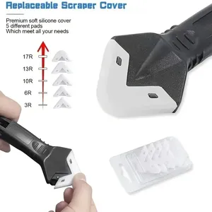 5-In-<span class=keywords><strong>1</strong></span> Plastic Schraper Sealer Gladde Verwijderaar Kitafmaker Grout Kit Verwijderen Reparatie Oude Mortel Handmatige Renovatie Gereedschapsset - Product Image 4