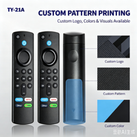 Control Remoto Universal para TV KEYUAN TY-21A con Código Fijo, Anti-Golpes, Control por Voz, Batería AAA, Alcance de 20m