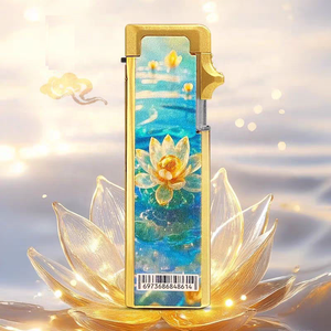 Kim loại trường hợp thiết kế độc đáo máy bay phản lực ngọn lửa nhẹ hơn với UV in ấn mô hình mới hút thuốc nhẹ hơn giá tốt - Product Image 6