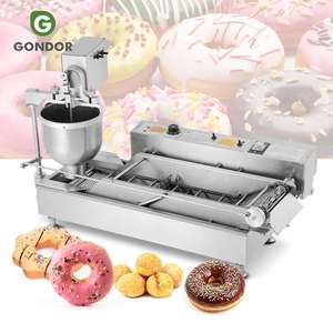 Industrial Gas Automatic Lil Orbits High Quality Commercial Bakery Mini Donut Glaze Making Frying <b>Machine</b> High Productivity - Product Image 1