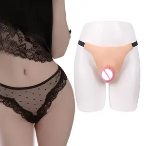 Eta-pantalones cortos de Vagina falsa de silicona para travestis, gafas para ocultar el pene, Tanga, bragas para Drag Queen, transexual