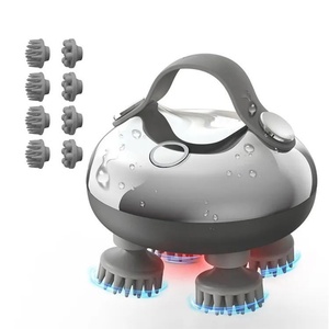 Masseur de tête portable étanche pour le confort et le soulagement, outil de massage du cuir chevelu vibrant pour le corps et les cheveux - Product Image 1