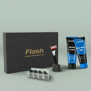 Set de regalo de afeitado con crema de afeitar after BALM 855 System Razor para hombre