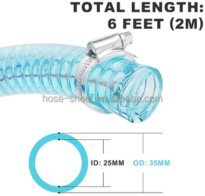 Transparent Flexible Spiral Helix Pvc <strong>Sprial</strong> Wire <strong>Hose</strong> Plastic Water Suction Pipe PVC clear Water <strong>Hose</strong> With <strong>Steel</strong> Wire - Product Image 5
