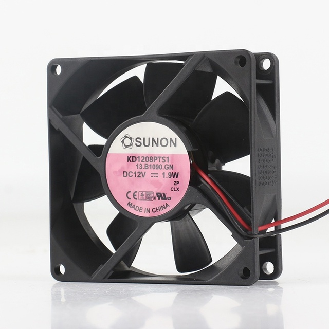Original Sunon 24V 48V DC 12V 1.9W AC EC 8025 80X80X25MM 8CM Quiet Computer case Power Supply Two-wire KD1208PTS1-ZP Cooling Fan
