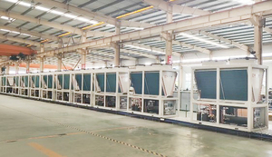 Biến tần 65kw 100kw 130kw 160Kw R410A Làm mát bằng không khí Scroll Máy làm lạnh bơm nhiệt Evi thấp nhiệt độ môi trường xung quanh bơm nhiệt - Product Image 3