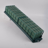 Yiliang DOUBLE PLASTIC CAGE Décoration en résine, cadre de cage mural pour mousse florale fraîche, bloc de ponçage pour mousse humide