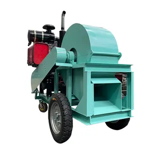 Mobile Crusher for Crushing Cotton Stalks Straw and Sugarcane Stems Industrial Wood Crusher