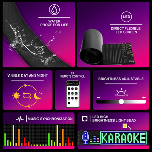 <strong>LED</strong> <strong>Eyes</strong> for Car/Motorcycle Windshield Smart Remote &amp; APP Control <strong>Devil</strong> <strong>Eye</strong> Lights Custom Text Pattern - Product Image 3