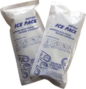 Packs de glace jetables de premiers secours médicaux de haute qualité, vente en gros, bon marché, Non toxiques, compresses, emballages de froid instantanés