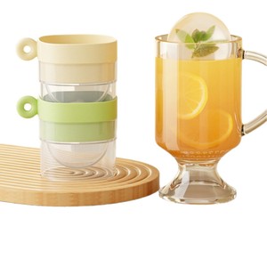 Ice Ball Mold Round Sphere Silicone Ice Tray For Whiskey Household Use Green Cream Color PP Material - Product Image 1