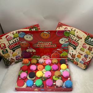 Elonna TPR Christmas Advent Calendar 24 Surprise Days Squishy Dumpling Countdown Mystery Blind <b>Box</b> Stress Relief <b>Fidget</b> <b>Toys</b> - Product Image 3