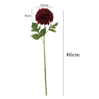 Fleurs artificielles de chrysanthème à tête unique Échantillons gratuits Expédition rapide