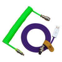 Nouveau câble USB mécanique pour clavier, type C, double ressort, câble de clavier enroulé, pour clavier, sac OPP, OEM, 3 m, câble de charge en silicone