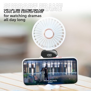 Mini soporte de teléfono de escritorio USB portátil N15, pequeño ventilador eléctrico de mano plegable con pantalla Digital, electrónica de consumo - Product Image 2
