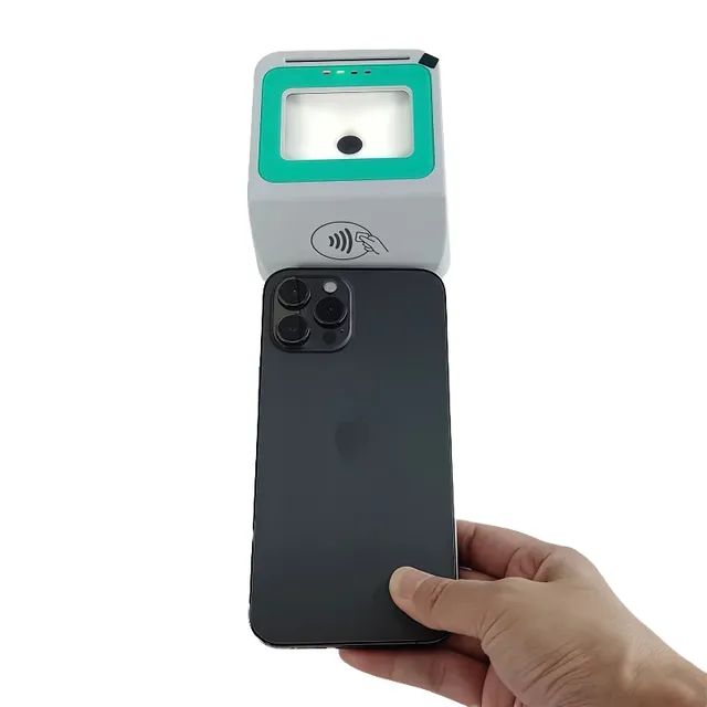 4-in-1 PC/SC IC NFC 1D 2D QR Code External Smart USB Barcode Scanner Reader ISO7816 OEM ODM