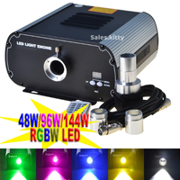 Moteur d'éclairage LED à fibre optique DMX 150W RGBW 3000K Blanc Chaud 6000K Scintillant pour Plafond Étoilé de Piscine, Source Lumineuse LED à Fibre Optique