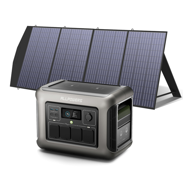 ALLPOWERS R1500 1800W Portable Power Station with Renewable Energy Backup Outdoor Power Solution