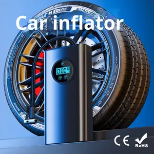 Pompe à air électrique portative d'affichage numérique avec ABS + construction en métal 7.4V pour l'accessoire d'utilisation de <span class=keywords><strong>voiture</strong></span> et de scooter-On-the-Go - Product Image 5