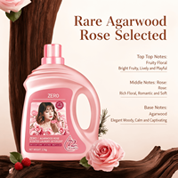 Détergent Liquide Parfumé Rose Bois d'Agar en Stock Prêt à l'emploi 2,5KG Fraîcheur Longue Durée 72H Nettoyage en Profondeur des Vêtements