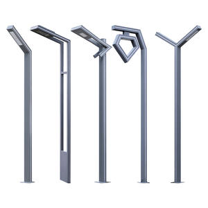 Lámpara solar LED para exteriores, impermeable, de aluminio, para jardín, paisaje, calle, utilizada en jardines, patios, estacionamientos, parques y zonas residenciales. - Product Image 1