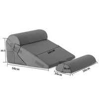 Verstellbare dreieckige Rückenlehne am Bett Gewebte ortho pä dische Entlastung Komfortable Memory Foam Kissen Postoperative Bettkeil position ierer