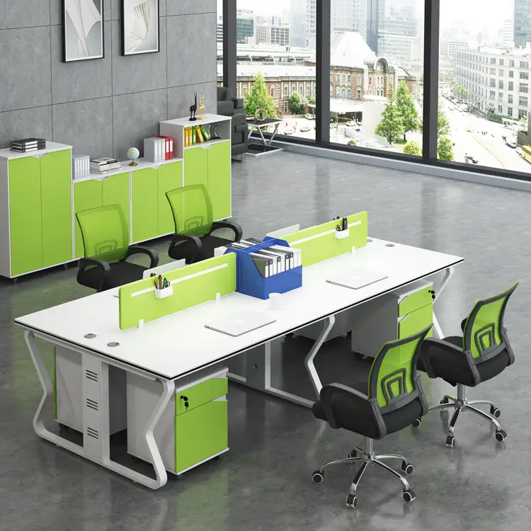 מפעל סיטונאי לvaritey של צבעים צוות משרד שולחנות Workstation תא מחיצת תחנת עבודה במשרד