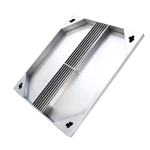 Onzichtbare putdeksels van 201 304 roestvrij staal en ijzer C250 voor gemeentelijke wegen en decoratieve rioolafdekkingen voor de gemeenschap - Product Image 3