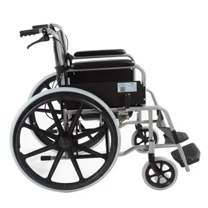 Fauteuil roulant pliable avec équipement de toilettes pour adultes, pliable, léger, manuel, amovible, à bas prix - Product Image 1