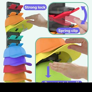NUEVO <span class=keywords><strong>organizador</strong></span> de sombreros, el mejor vendedor Soporte de gorra de béisbol Estante Ahorro de espacio <span class=keywords><strong>Organizador</strong></span> de <span class=keywords><strong>armario</strong></span> Solución de exhibición y almacenamiento - Product Image 2