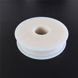 Nylon <b>Wheels</b> 20mm Bore Diameter Machined <b>Plastic</b> Pulley For Industrial Use - Product Image 1