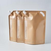 Pochette de liquide d'emballage écologique personnalisée sac de jus réutilisable debout recharge de shampoing pochette de boisson de sous-emballage avec bec verseur