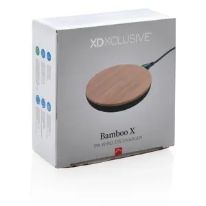 Caricatore wireless Bamboo X 5W, gadget ecologici - Product Image 4