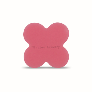 Vendita calda <span class=keywords><strong>rosa</strong></span> <span class=keywords><strong>agata</strong></span> sintetica gemma di <span class=keywords><strong>pietra</strong></span> quattro foglie di trifoglio allentato gemma per la creazione di gioielli con trattamento termico - Product Image 1