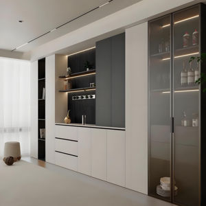 High Quality Hot Selling Multifunctional Living Room <b>Storage</b> Cabinet Wooden Wall Mounted <b>Storage</b> Display Cabinet - Product Image 1