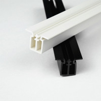 Rail de rideau double coulissant flexible en PVC pour fenêtre et porte, protection personnalisée