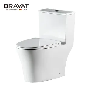 Bravat tek parça tuvalet seramik banyo sıhhi tesisat tuvalet sifon Jet kızarma su dolap tuvalet